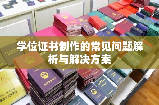 滨州学位证书制作的常见问题解析与解决方案