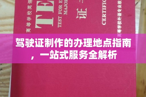 滨州驾驶证制作的办理地点指南，一站式服务全解析