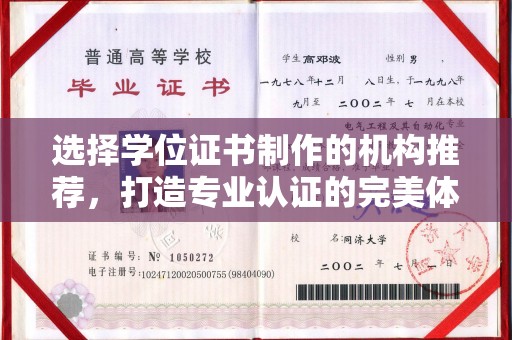 滨州选择学位证书制作的机构推荐，打造专业认证的完美体验