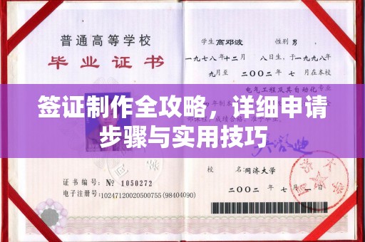 滨州签证制作全攻略，详细申请步骤与实用技巧