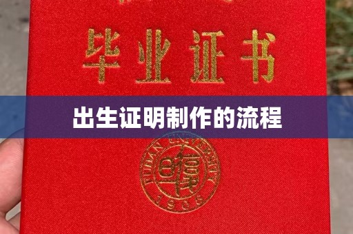 滨州出生证明制作的流程